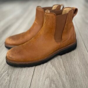 Samuel Hubbard Men's "Crosstown Cowboy" Chelsea Boot Tan Leather 40/7